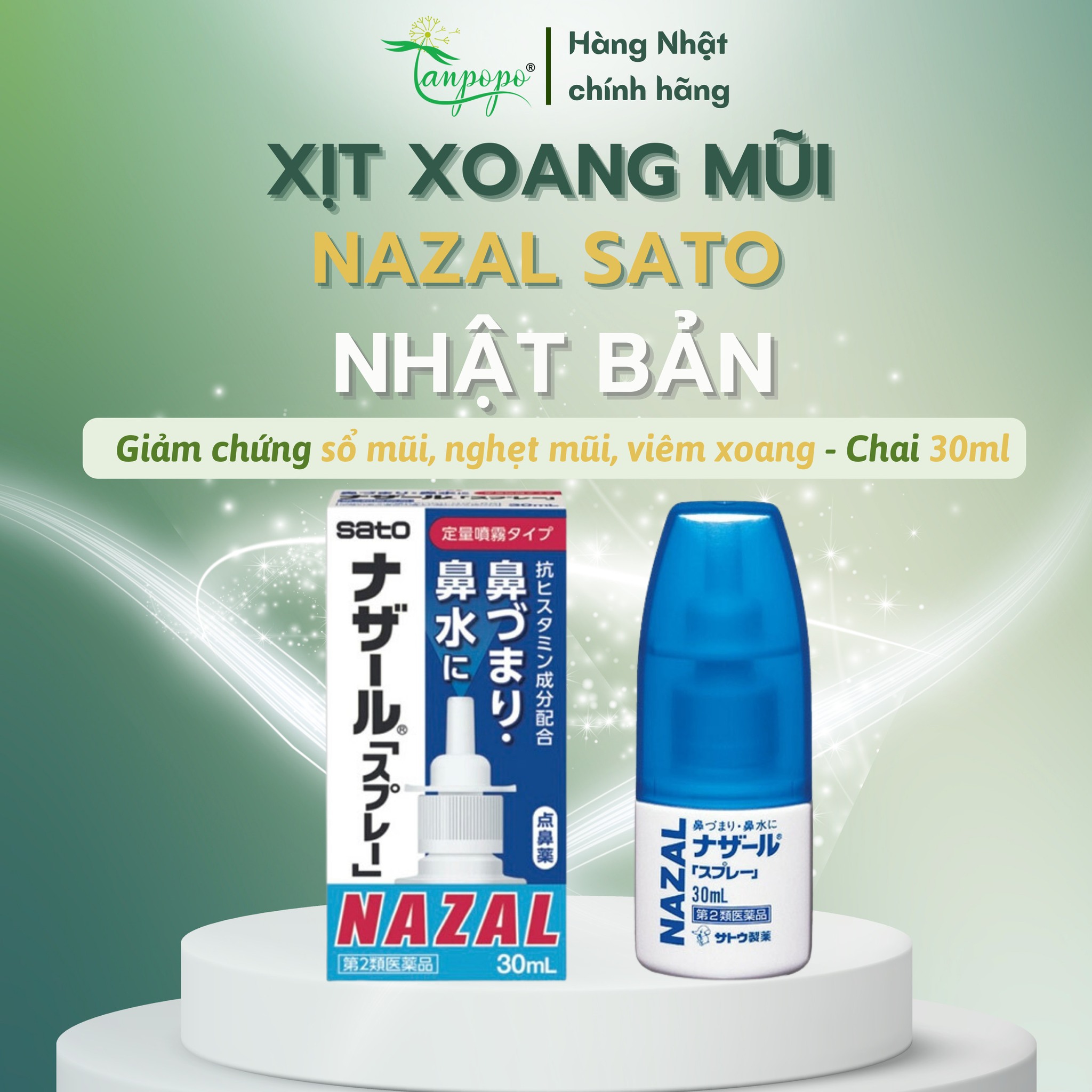 XỊT XOANG NAZAL NHẬT BẢN 30ML